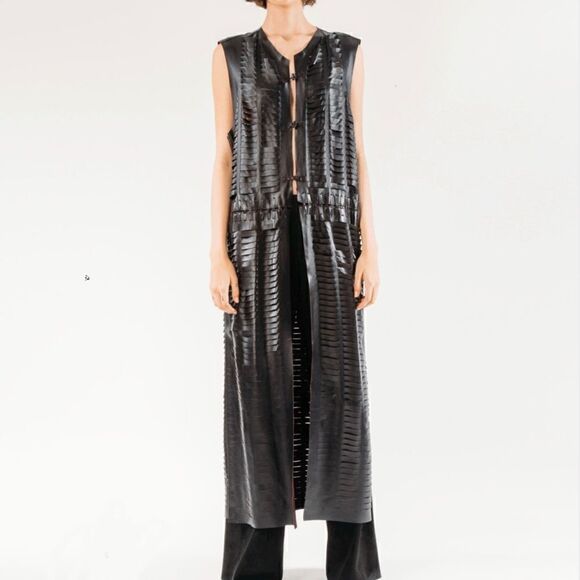 andrea landa Jackets & Blazers - ANDREA LANDA - Sade Maxi-Vest